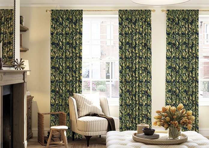 Pears, Silent Night - Made to Measure Curtains - Image 3